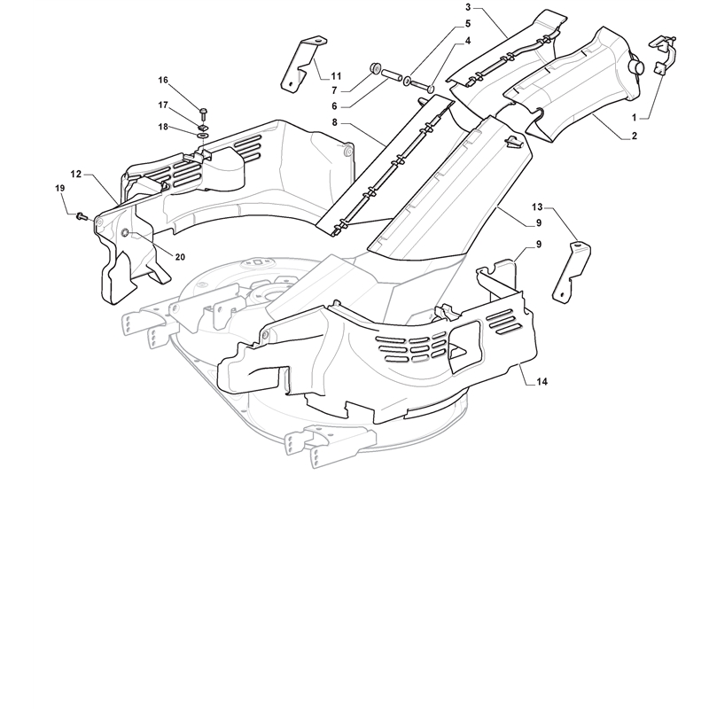 Mountfield 1530H Lawn Tractor (2T2120483-M1 [2015-2018]) Parts Diagram, Belt Protections