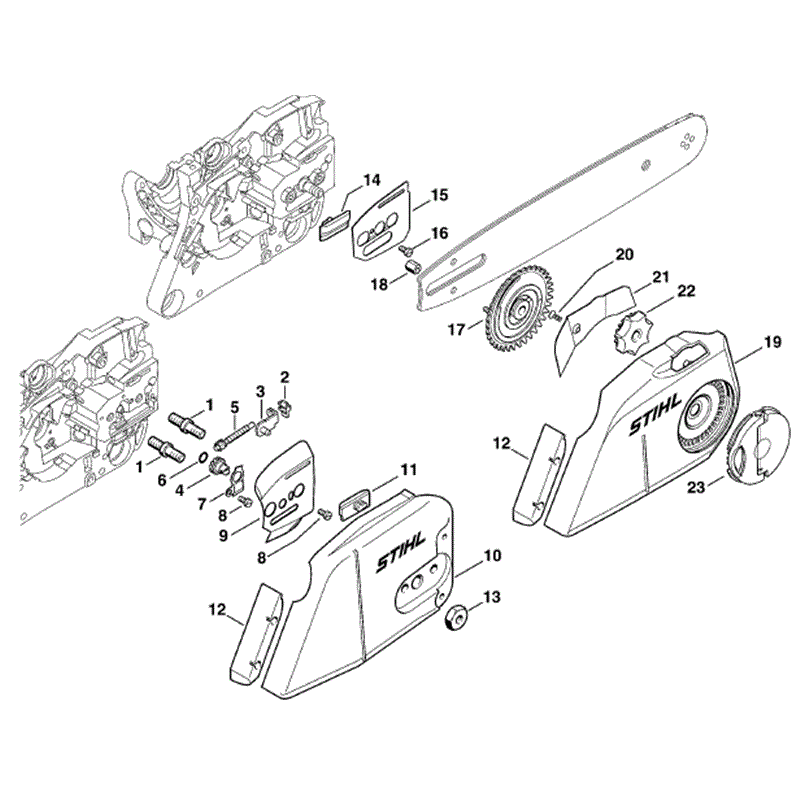Stihl MS 280 Chainsaw (MS280 C) Parts Diagram, Chain tensioner
