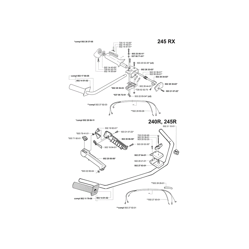 Husqvarna 245R Clearing Saw (2001) Parts Diagram, Page 5