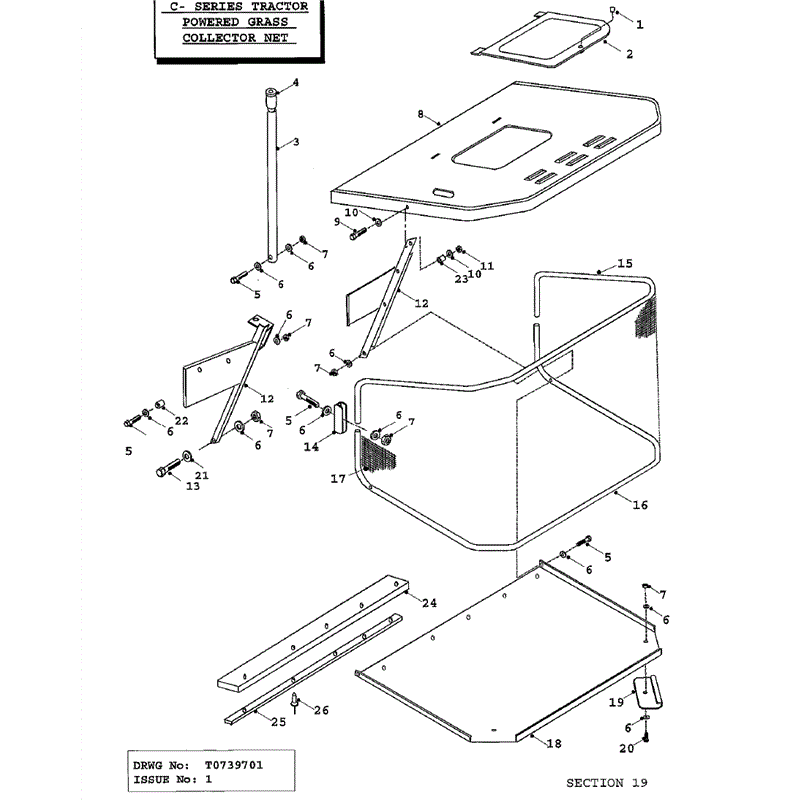 Countax C Series MK 1-2 Before 2000 Lawn Tractor  (Before 2000) Parts Diagram, P.G.C. Net - Apr. 97 - Feb. 02