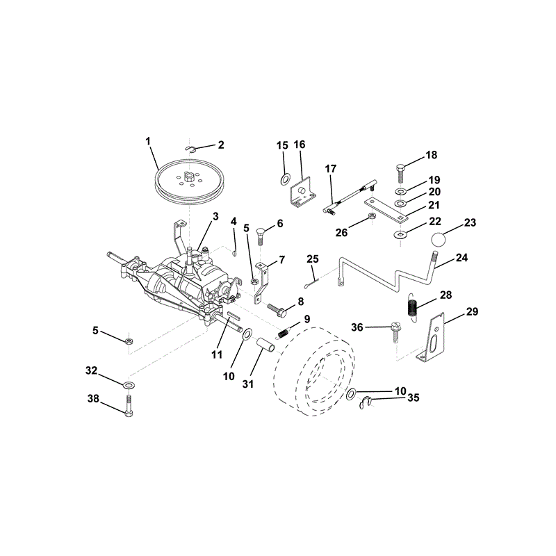Husqvarna LR120 Tractor  (1997) Parts Diagram, Page 12