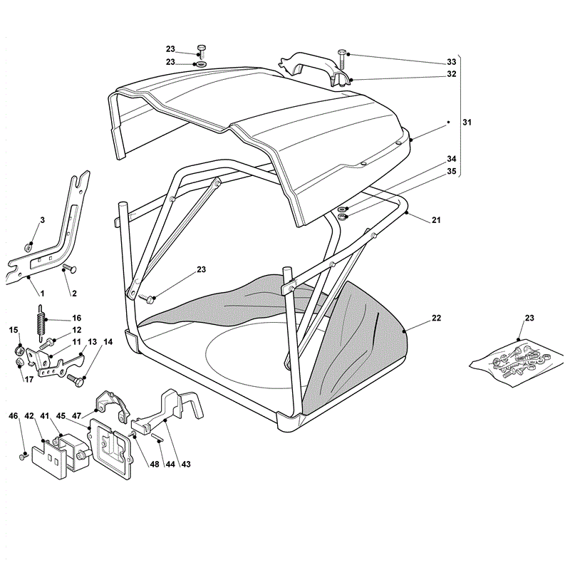 Mountfield T35M (Series 7500-WM14 OHV) (2011) Parts Diagram, Page 13
