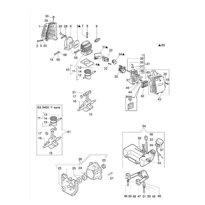 Efco 8400 (2008) Parts Diagram, Page 1