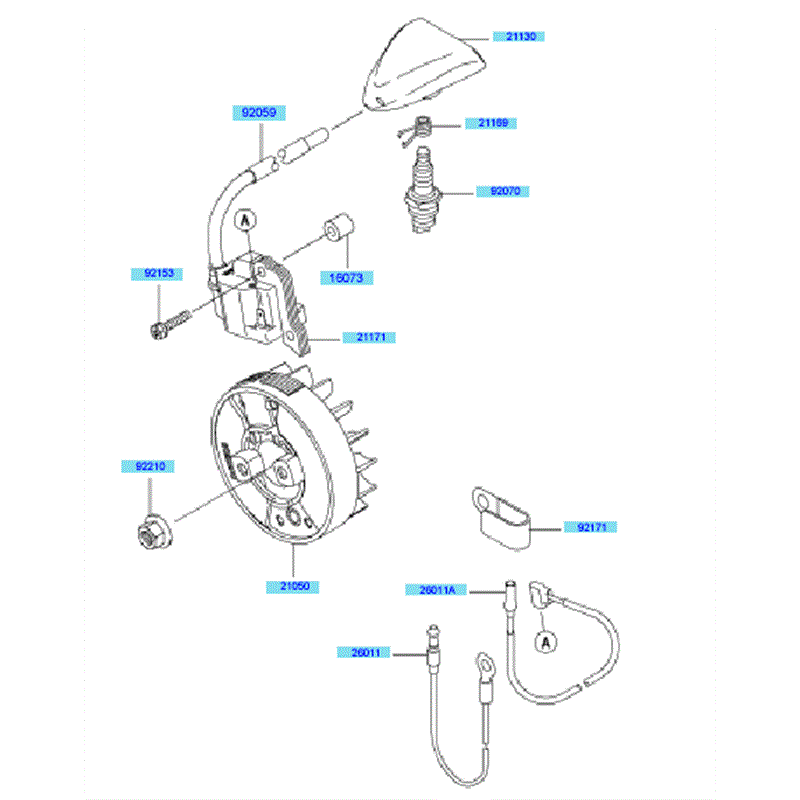 Kawasaki KBL27A (HA027F-BS51) Parts Diagram, Electrical Equipment