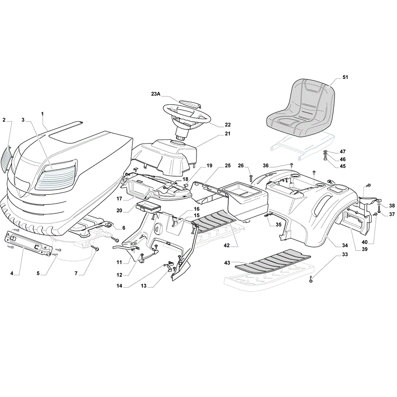 Mountfield T38SD Lawn Tractor (2009) Parts Diagram, Page 2