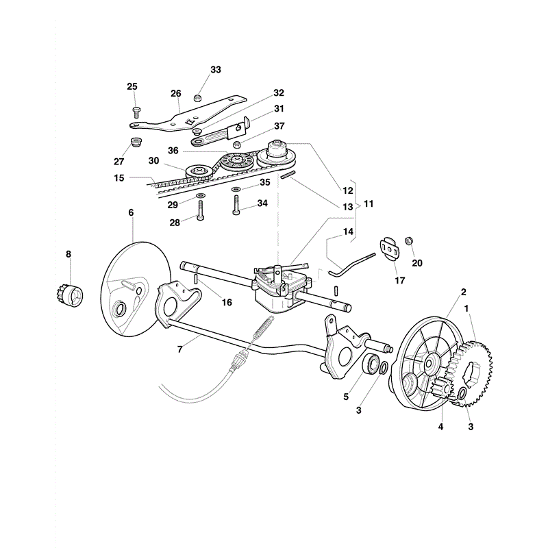 Mountfield 462PD Petrol Rotary Mower (2009) Parts Diagram, Page 5