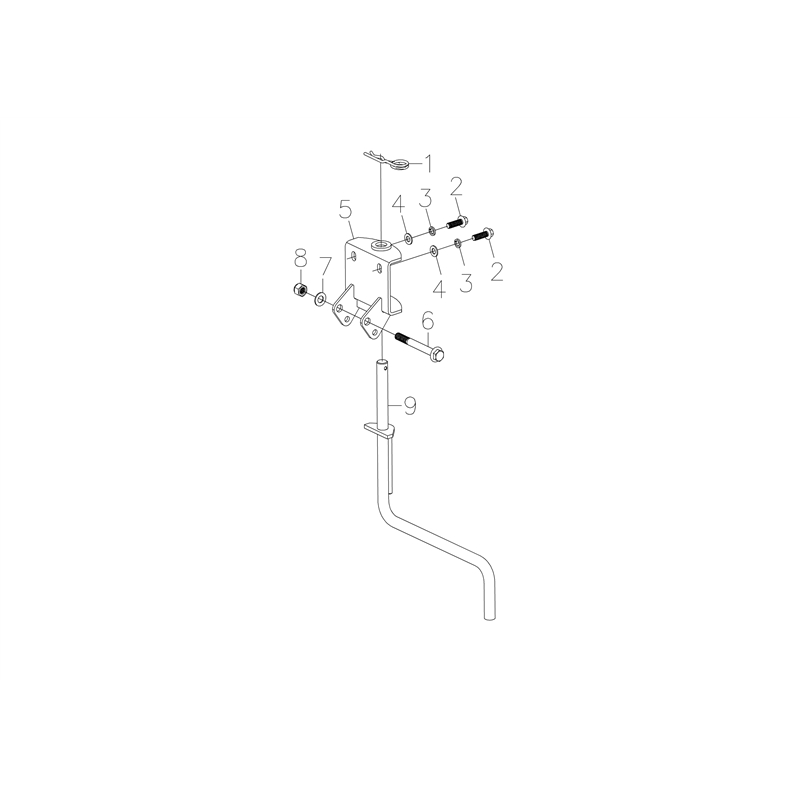 Bertolini 205 (K800 HC) (205 (K800 HC)) Parts Diagram, Drag bar