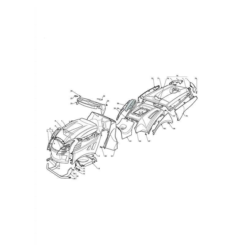 Castel / Twincut / Lawnking XHX240HD-4WD (2011) Parts Diagram, Page 2