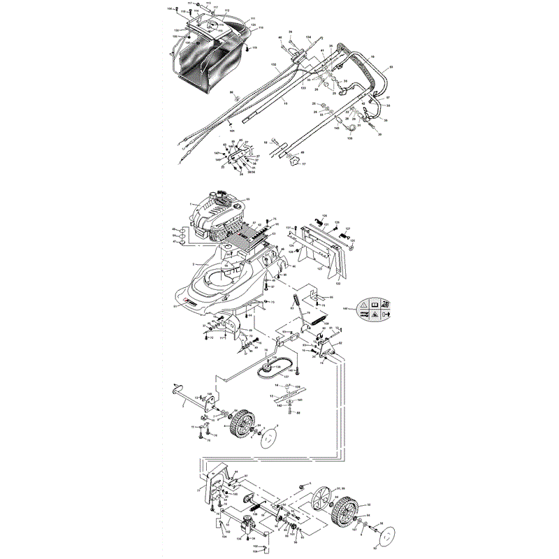 Mountfield M4  (MPR10066) Parts Diagram, Page 1