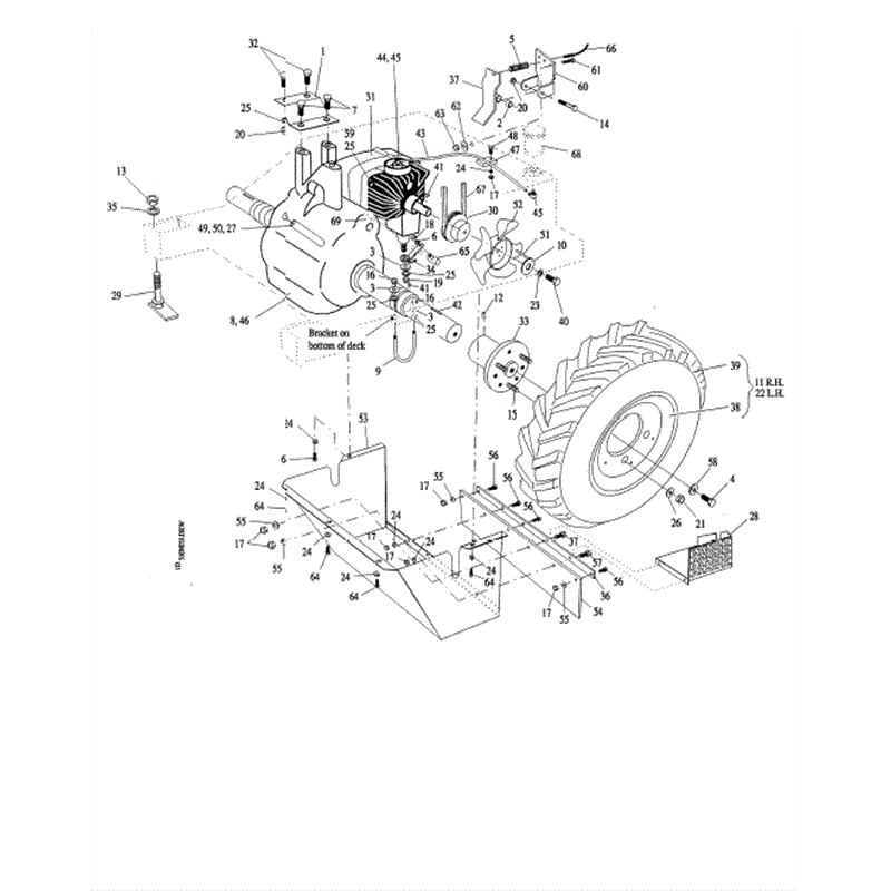 Hayter Condor (510N) Parts Diagram, Transmission Assy