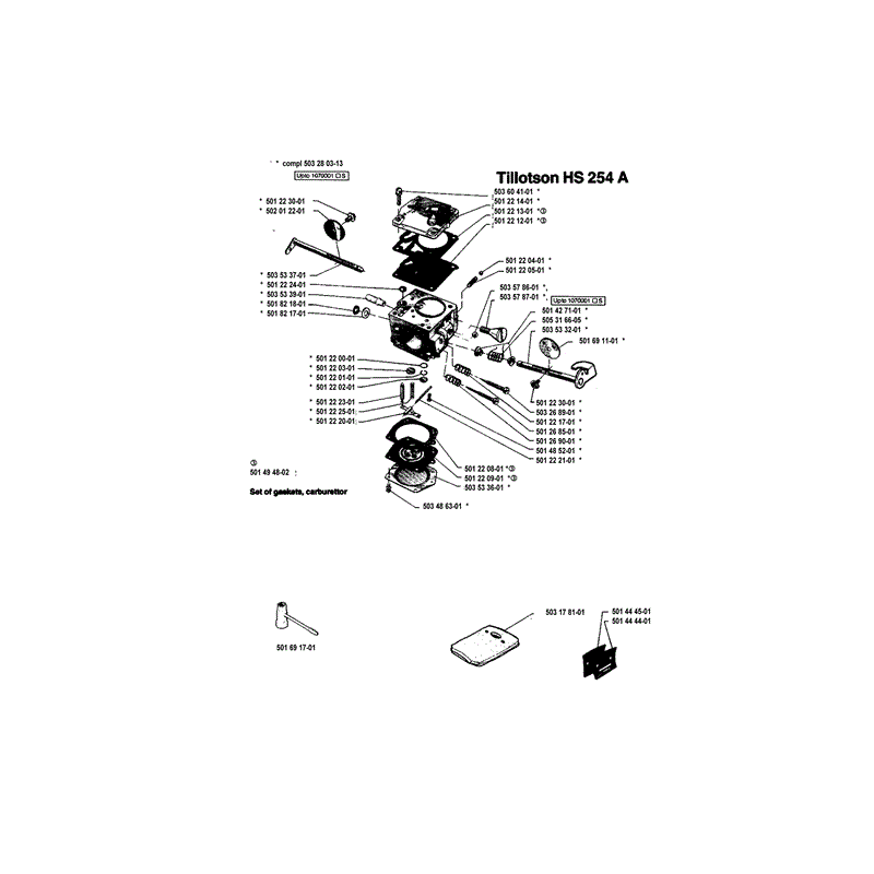 Husqvarna 61 Chainsaw (1993) Parts Diagram, Page 5