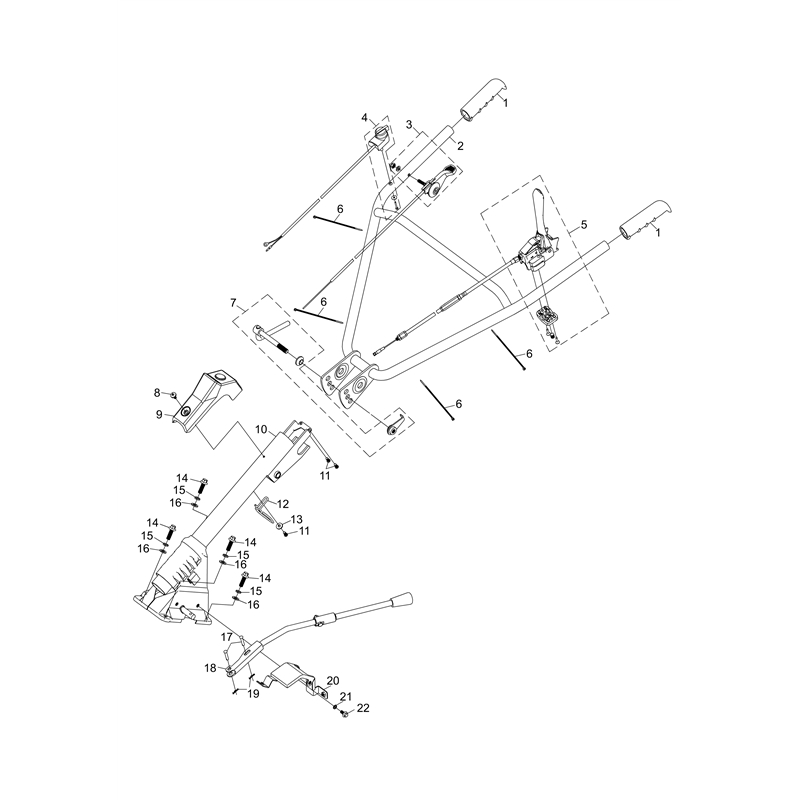 Bertolini 204 S (K800 HC) (204 S (K800 HC)) Parts Diagram, Handle