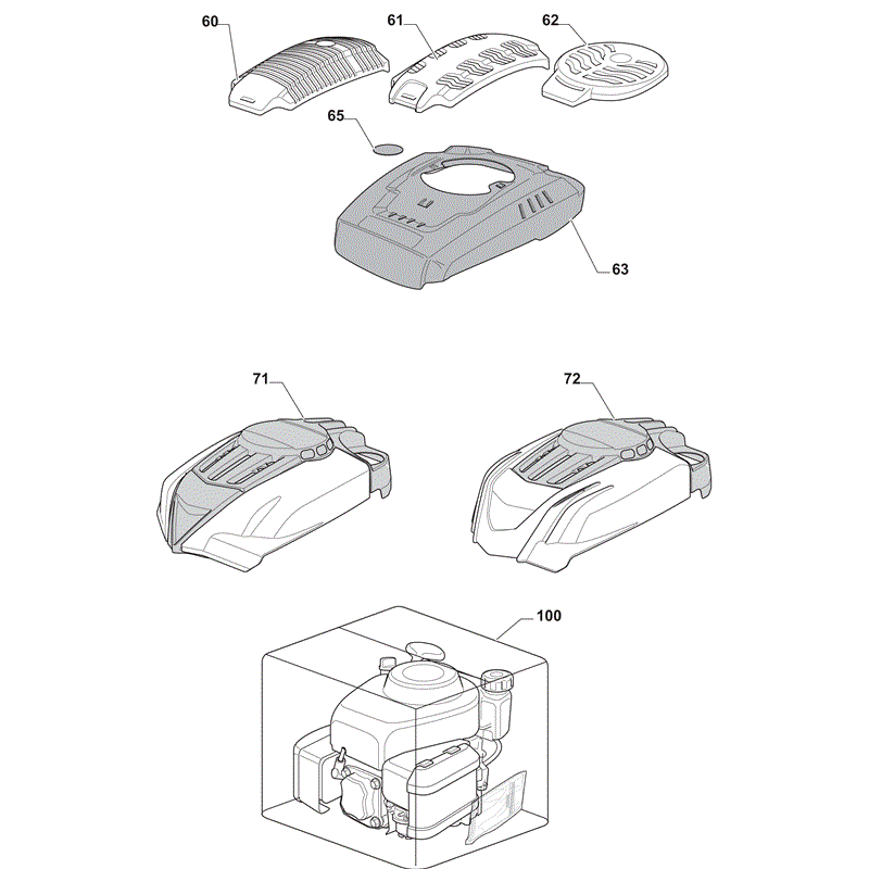 Castel / Twincut / Lawnking WBE0704 (2011) Parts Diagram, Page 3
