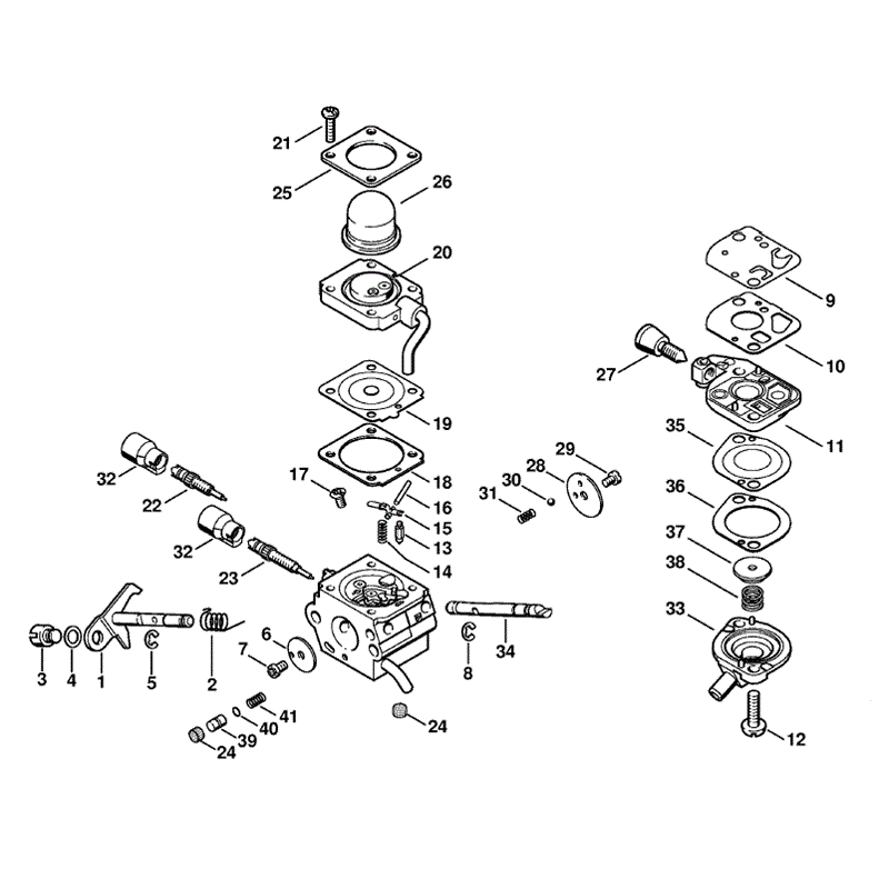 Stihl HT 131 Pole Pruner (HT131) Parts Diagram, Carburetor C1Q-S98