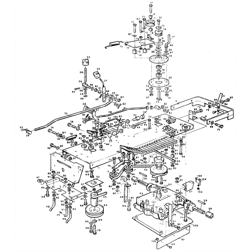 1989 S-T & D SERIES WESTWOOD TRACTORS (1989) Parts Diagram, Tractor chassis