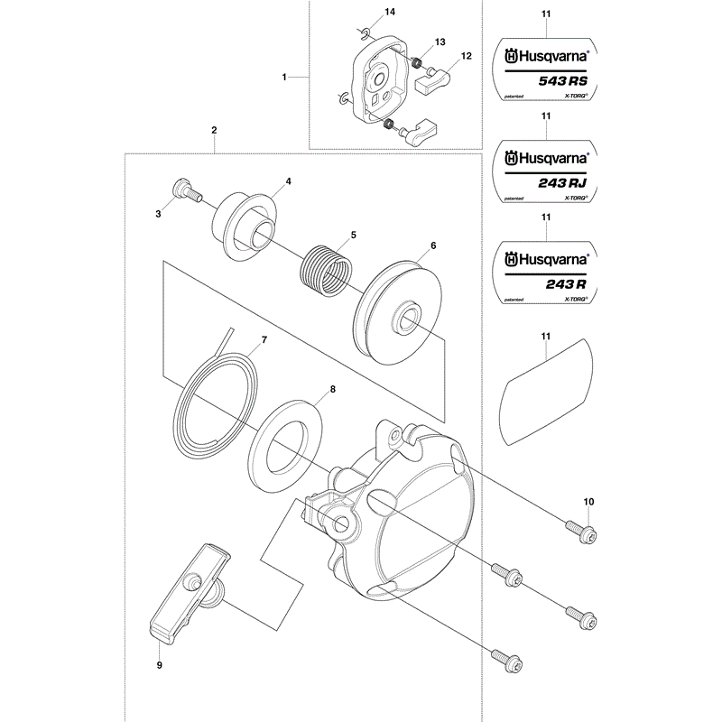 Husqvarna  243RJ (2012) Parts Diagram, Page 14