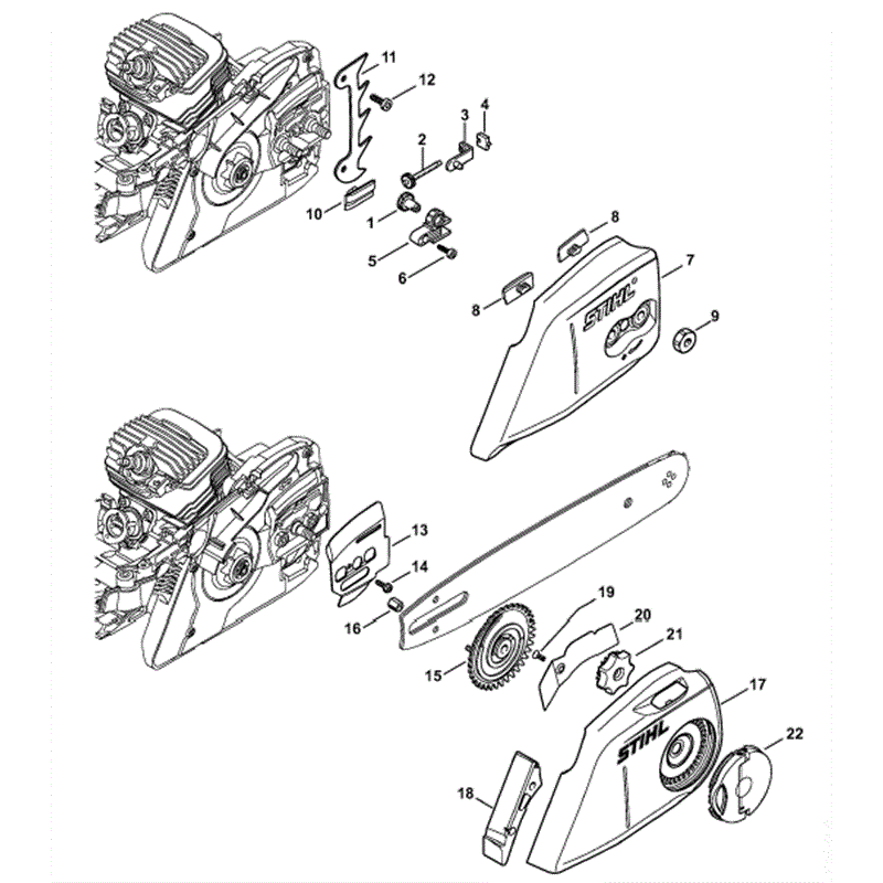 Stihl MS 271 Chainsaw (MS271) Parts Diagram, Chain tensioner