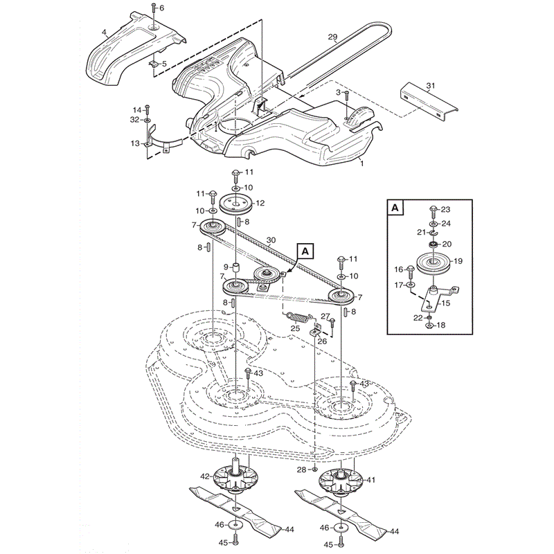 Stiga 125cm Combi Electric Deck  (2011) Parts Diagram, Page 5