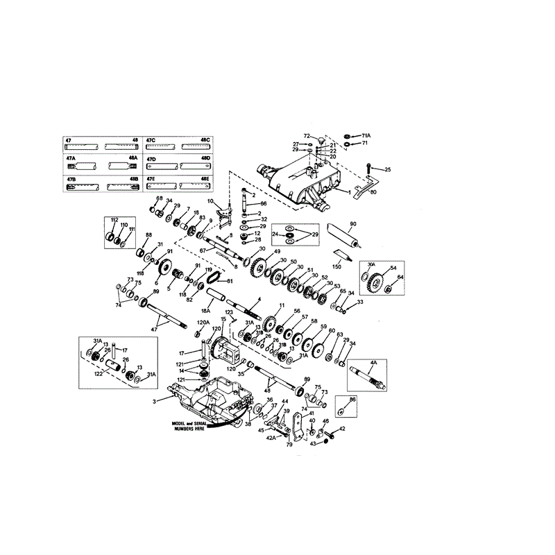 Peerless 801-030C (801-030C) Parts Diagram, Gearbox