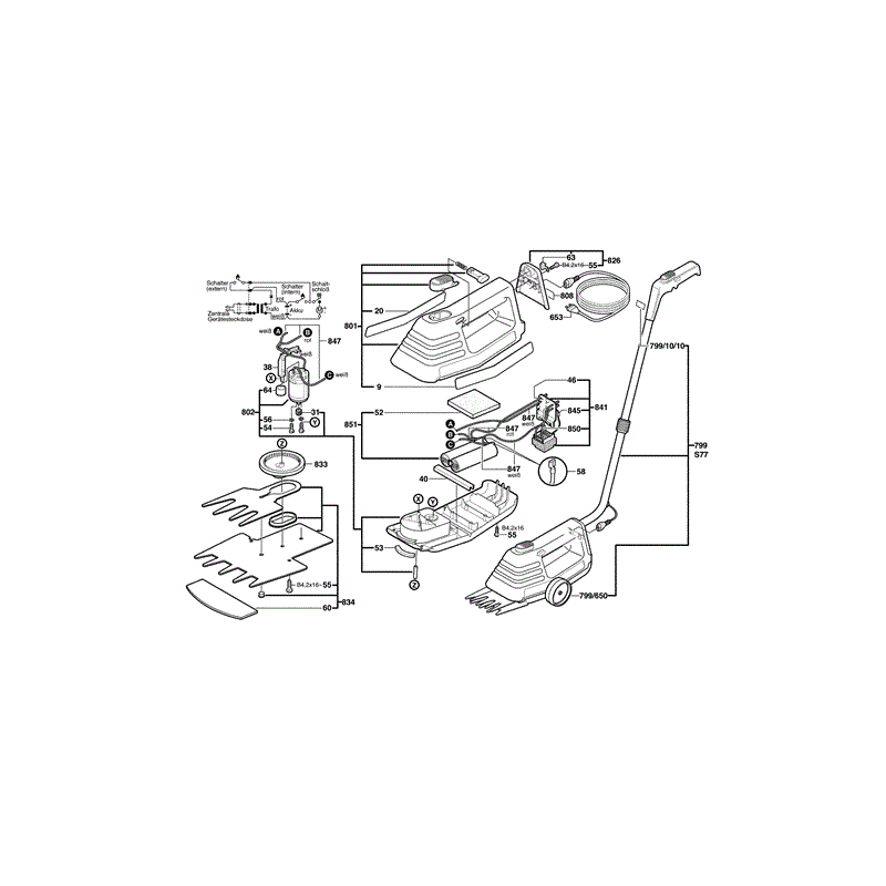 Bosch 0600832203 (0600832203) Parts Diagram, Page 1