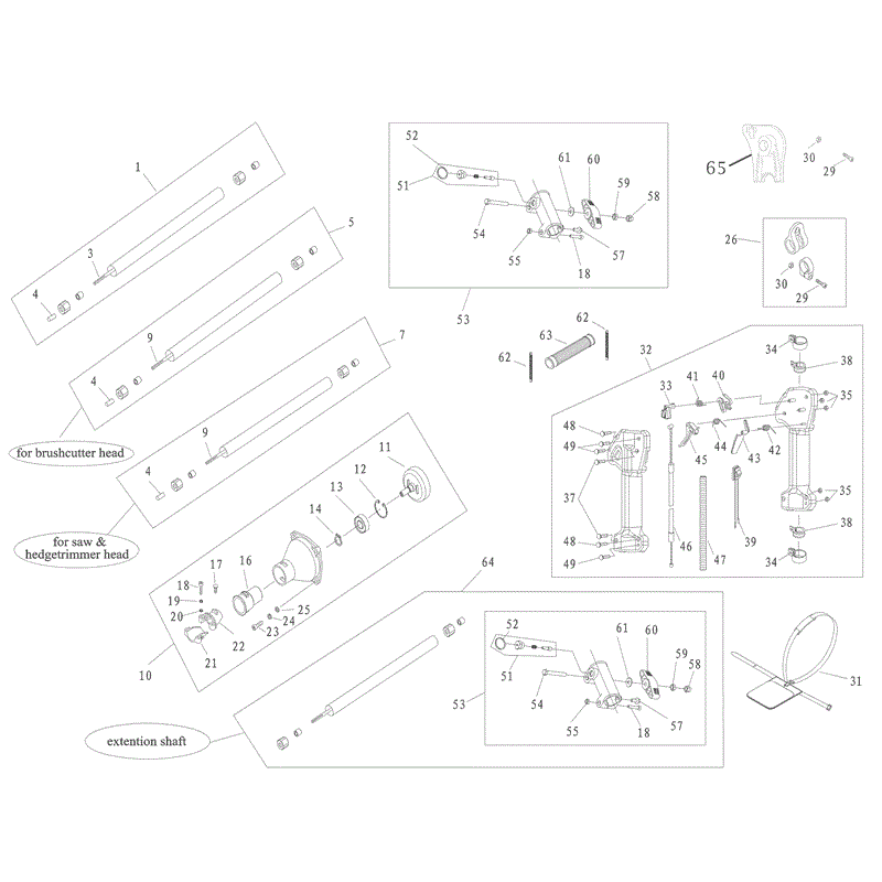 Mitox 281-MT (281-MT) Parts Diagram, Drive Shaft