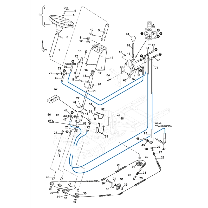 Stiga PARK 540 DPX (2F6236281-S16 [2016-2020]) Parts Diagram, Steering_0