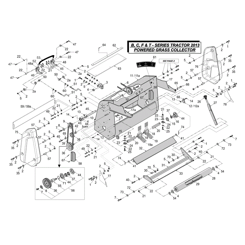 Westwood B, C F & T Series Body 2013-2015 (2013-2015) Parts Diagram, Main Frame