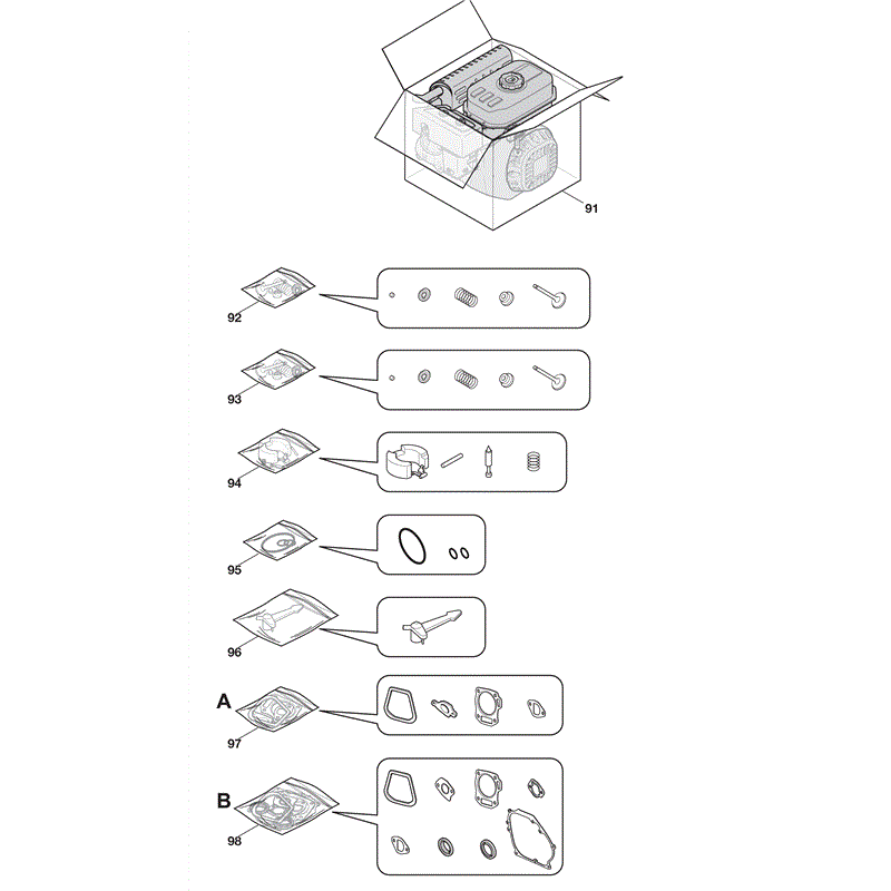 Castel / Twincut / Lawnking 165F-3 (2009) Parts Diagram, Page 3