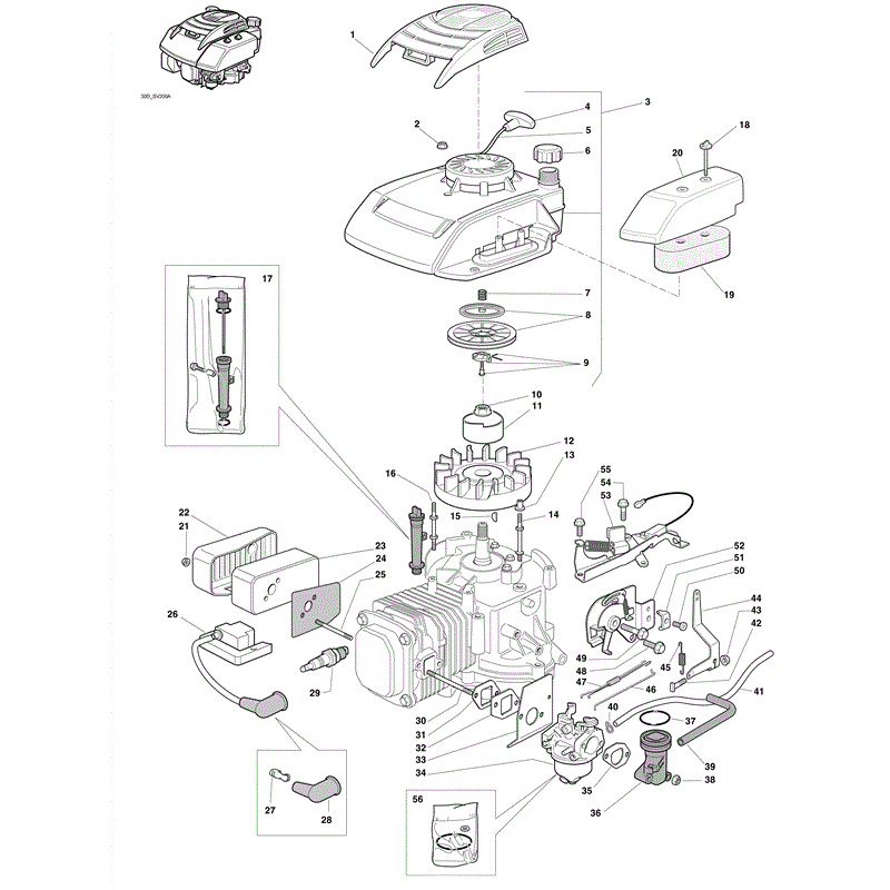 Castel / Twincut / Lawnking SV200 (2006) Parts Diagram, Page 1