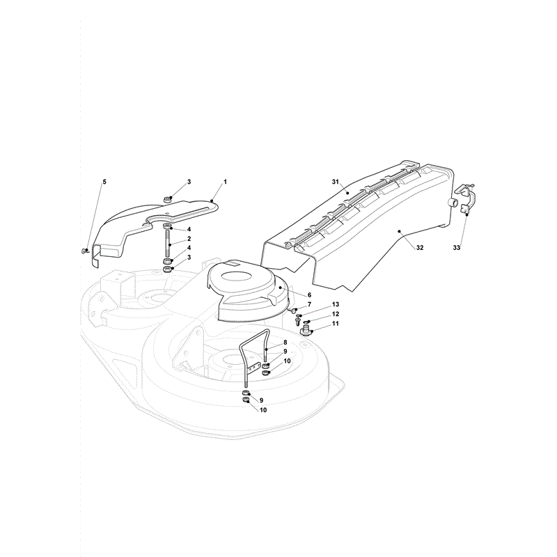 Castel / Twincut / Lawnking XG160HD (2008) Parts Diagram, Guards and Conveyor