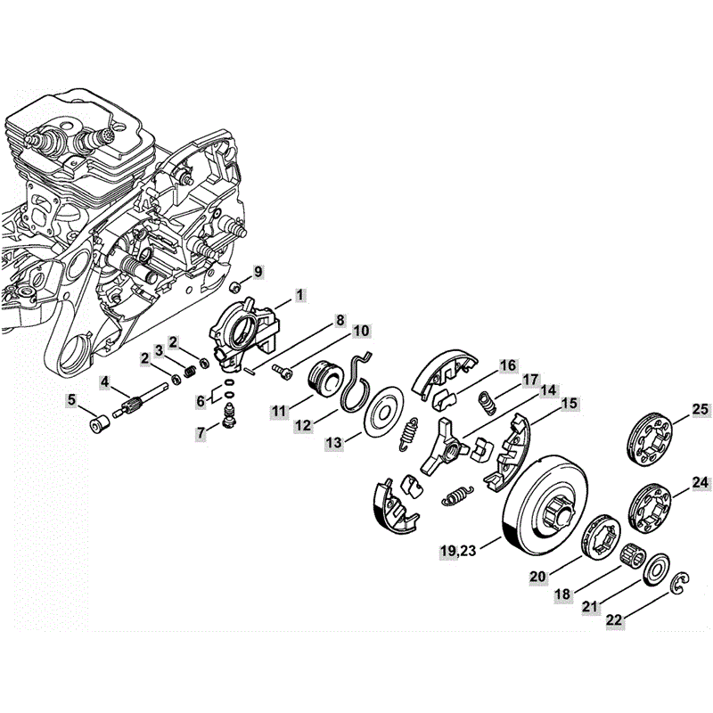 Stihl MS 362 Chainsaw (MS362 & C) Parts Diagram, Oil Pump
