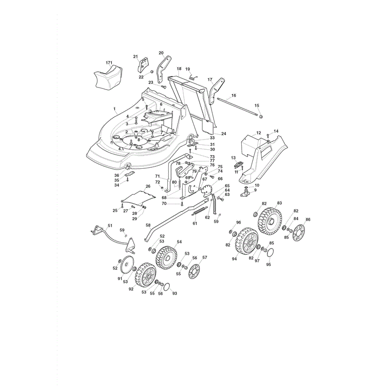 Castel / Twincut / Lawnking XA55MBSE (2008) Parts Diagram, Page 3