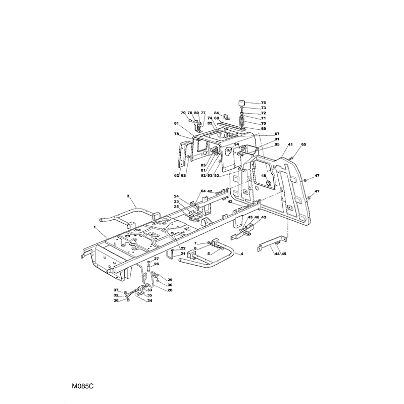 Mountfield 1436H Lawn Tractor (13-2683-11 [2006]) Parts Diagram, Chassis