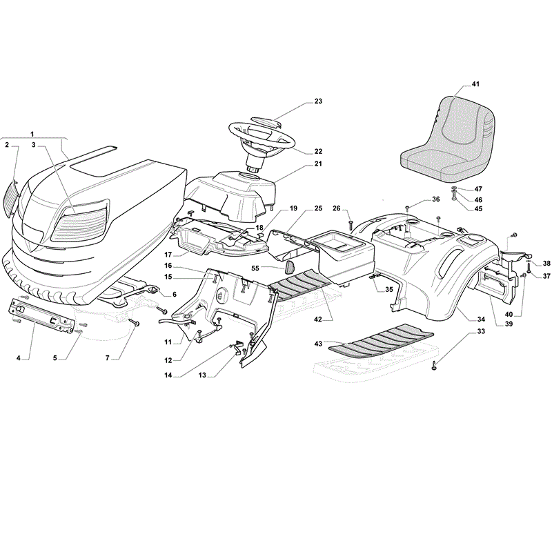 Mountfield 1538-SD Lawn Tractor (2010) Parts Diagram, Page 2