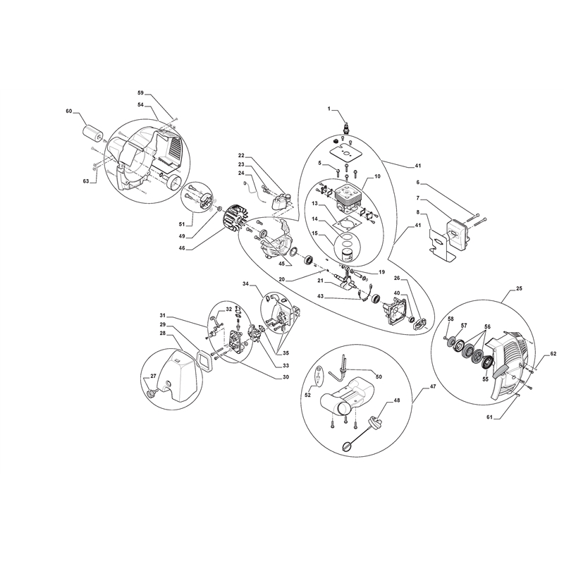 Mountfield MB 2602 J (281021103-MEE [2009]) Parts Diagram, Engine