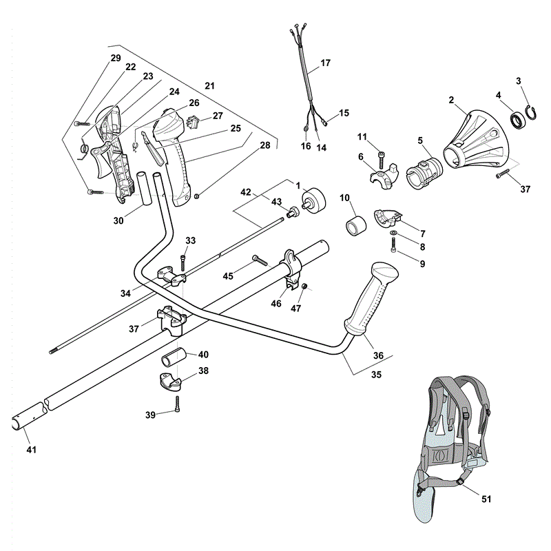 Mountfield MB 2502 Petrol Brushcutter [281421003/MO9] (2011) Parts Diagram, Page 2