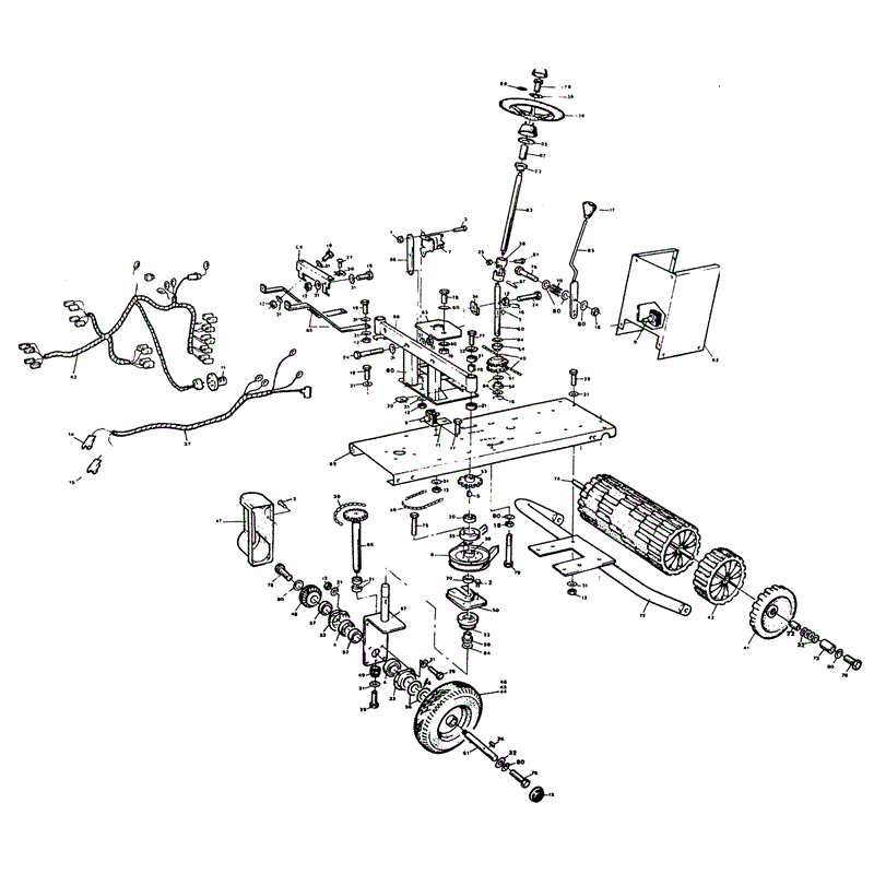 1990 S-T- D & CLIPPER SERIES WESTWOOD TRACTORS (CLIPPER) Parts Diagram, Steering/ Electrics