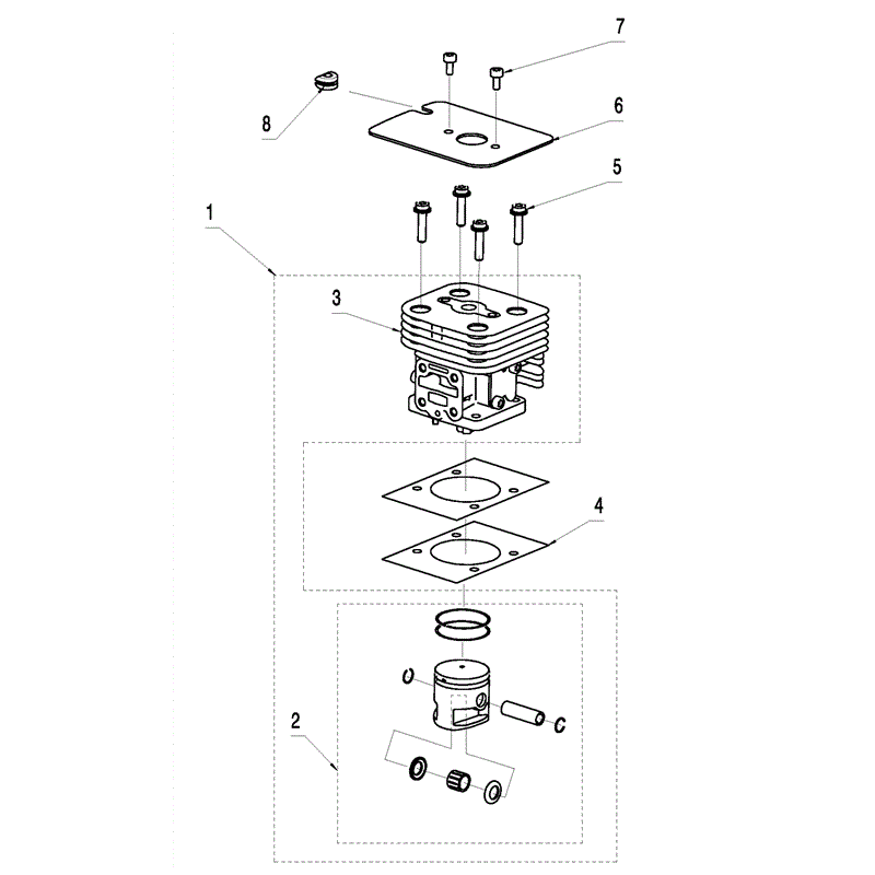 McCulloch T26 CS (2014) Parts Diagram, Page 6
