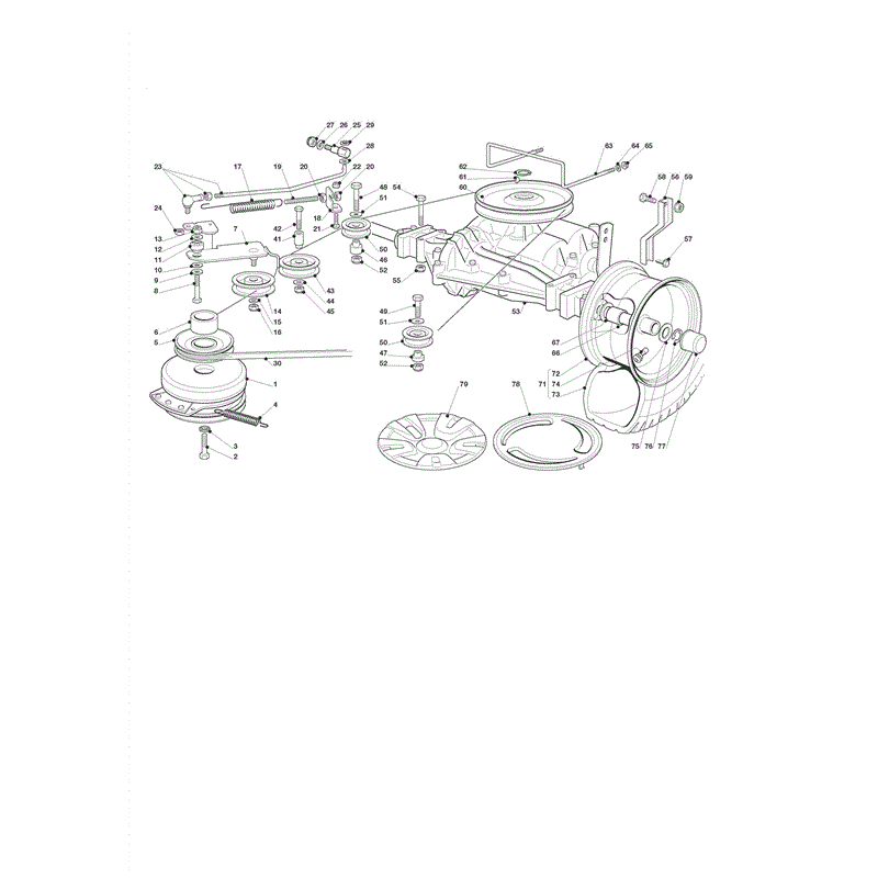 Castel / Twincut / Lawnking CT13.5-90 (2009) Parts Diagram, Transmission 
