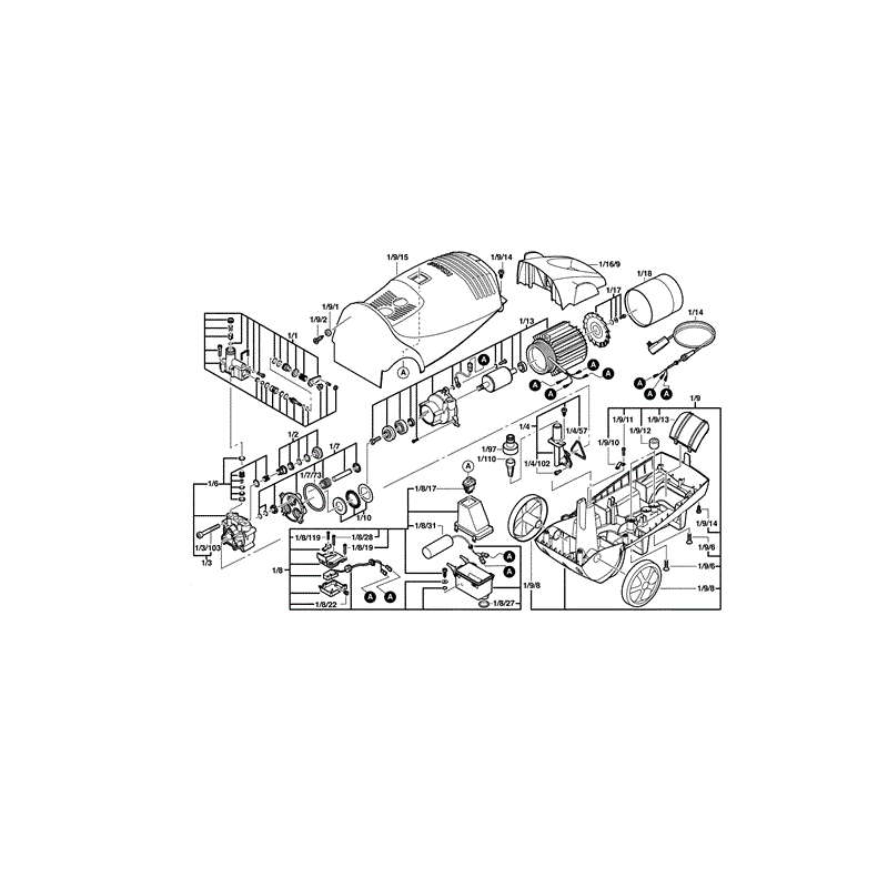 Bosch 3600H76F70 (3600H76F70) Parts Diagram, Page 1