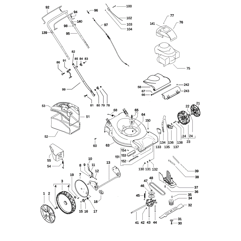 McCulloch M46-450CMDW (9667691010101) Parts Diagram, Page 1