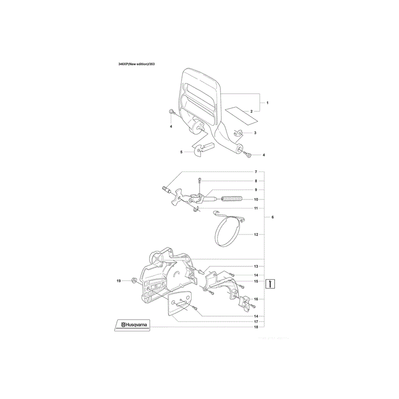 Husqvarna 346XP Chainsaw (346XP) Parts Diagram, Page 1