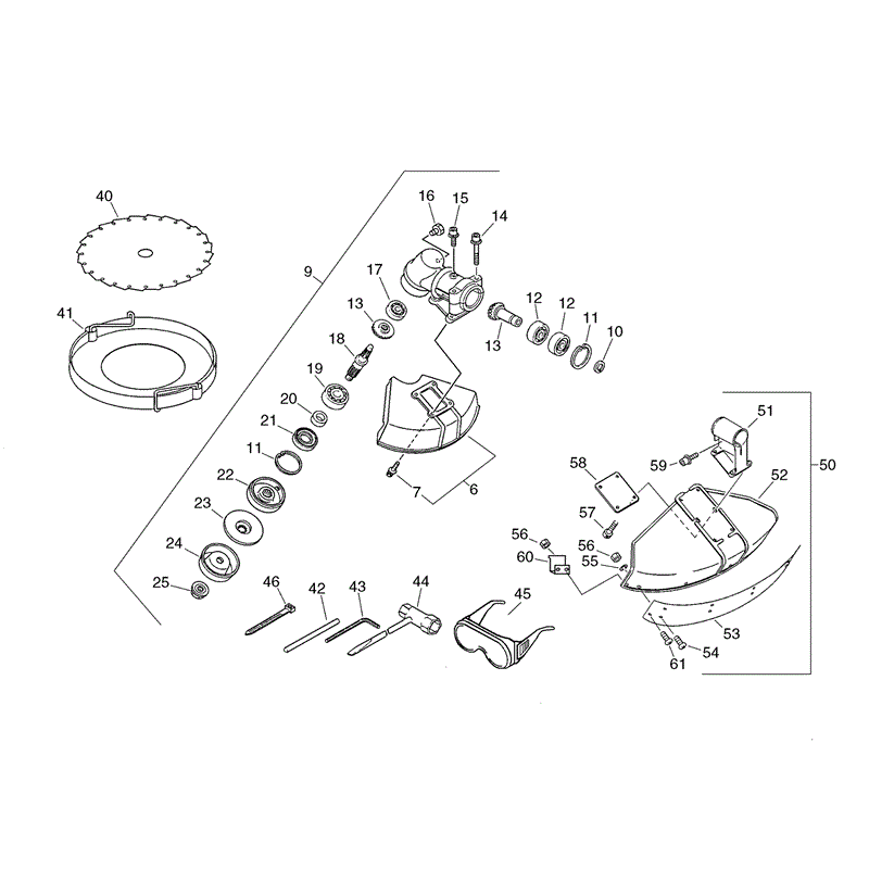 Echo CLS-4600 Brushcutter (CLS4600) Parts Diagram, Page 9