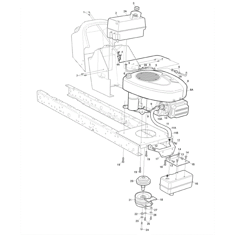 Hayter 18/42 (ST42) (151A001001-151A099999) Parts Diagram, Engine