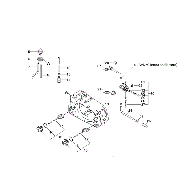 Echo CS-3050 Chainsaw (CS3050) Parts Diagram, Page 5