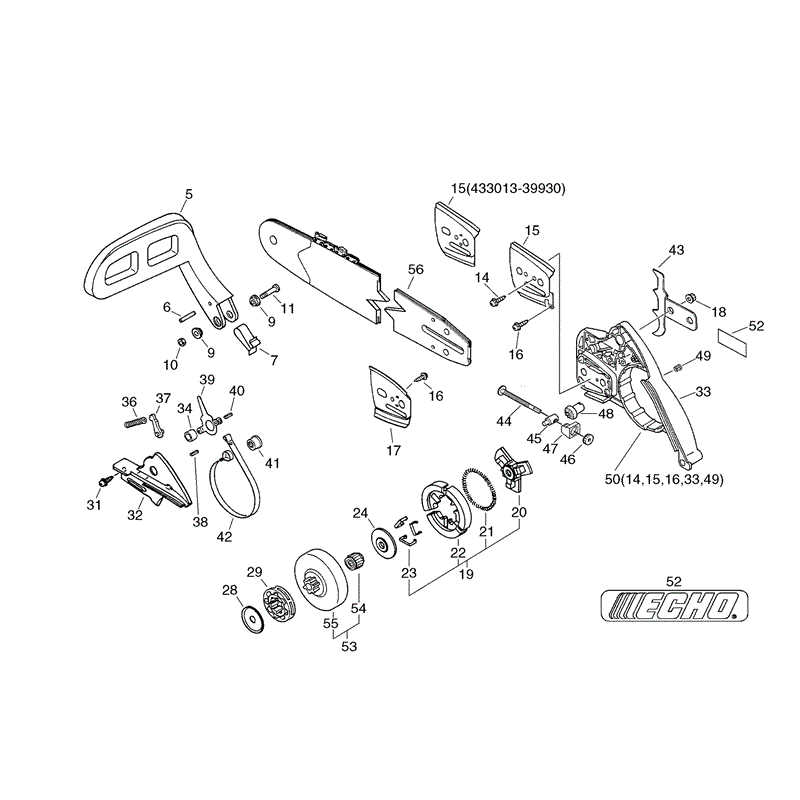 Echo CS-3700 Chainsaw (CS3700) Parts Diagram, Page 5