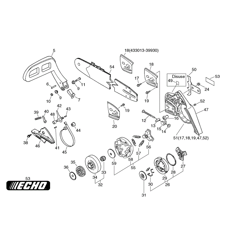 Echo CS-4200 Chainsaw (CS4200) Parts Diagram, Page 5