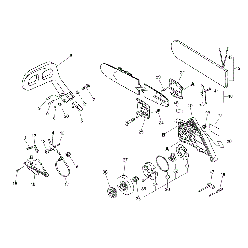 Echo CS-5000 Chainsaw (CS5000) Parts Diagram, Page 8