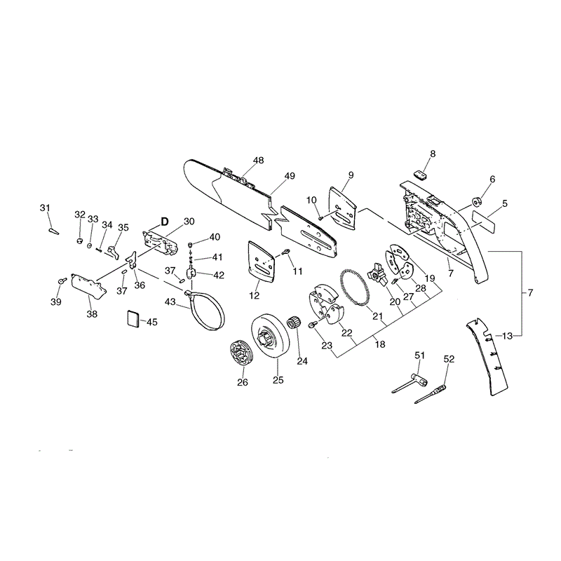 Echo CS-8000 Chainsaw (CS8000) Parts Diagram, Page 6