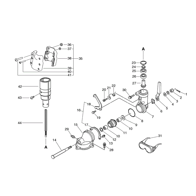 Echo HCAA-2402 (HCAA-2402) Parts Diagram, Page 1